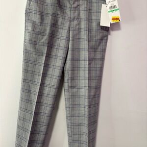 Calvin Klein Gray Plaid Kid Pants